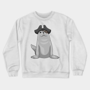 Seal Pirate Eye patch Crewneck Sweatshirt